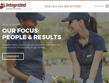 Tablet Screenshot of integratedstaffingmn.com
